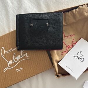 Christian Louboutin Black Leather Wallet